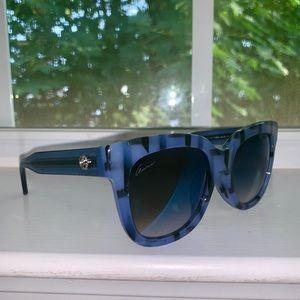 GUCCI Striped Cat Eye Sunglasses